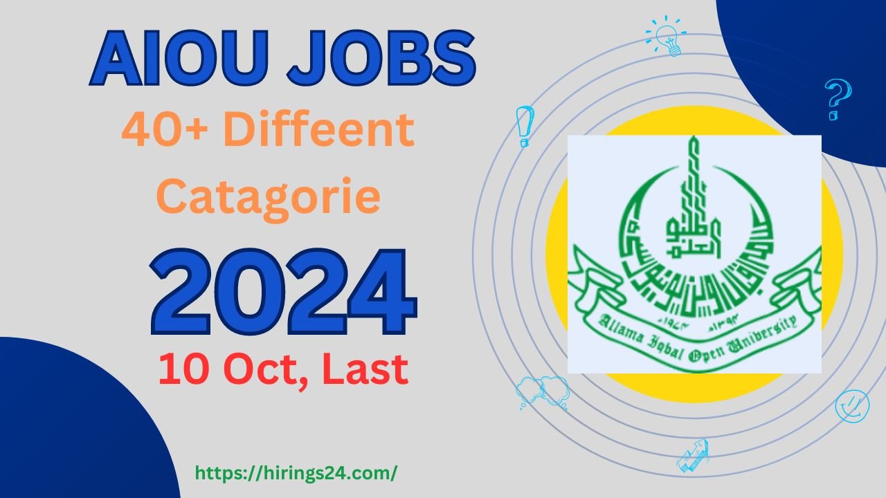 Latest AIOU Jobs 2024 Multiple Jobs